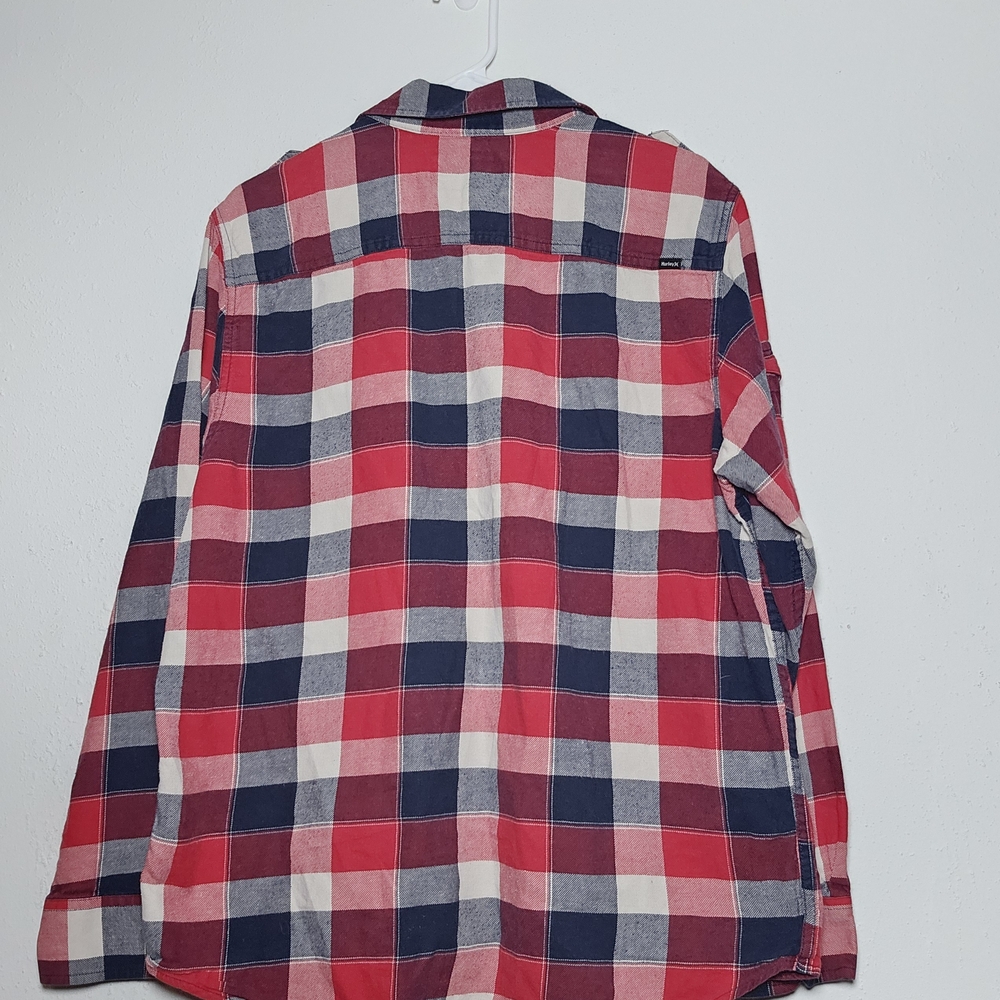 Hurley Red and Blue Checkered Shirt‎